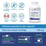 قرص غضروف کوسه Maplelife Shark Cartilage 750mg (300 عددی) - تصویر 9