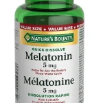 قرص ملاتونین نیچربونتی. Nature's Bounty Melatonin 5 Mg به تنظیم مجدد چرخه خواب و بیداری بدن کمک می کند، اندازه ارزش 200 قرص