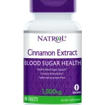 قرص کنترل قند خون عصاره دارچین Natrol Cinnamon Extract 840mg ناترول (80 عددی)