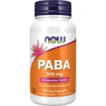 کپسول سلامت پوست پابا ناو NOW PABA 500mg (100 عددی)