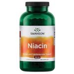 کپسول ویتامین نیاسین Swanson Niacin B3 500mg سوانسون (250 عددی)