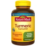 کپسولNature Made کورکومین 500 میلی گرمی زردچوبه ، مکمل گیاهی برای حمایت از آنتی اکسیدان، 60 کپسول،