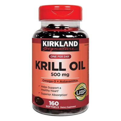 سافت ژل امگا 3 Kirkland Omega Complete Krill Oil کرکلند (160 عددی)