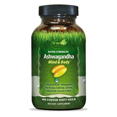 سافت ژل عصاره آشواگاندا Ashwagandha 675mg Irwin Naturals ایروین نچرالز (60 عددی)
