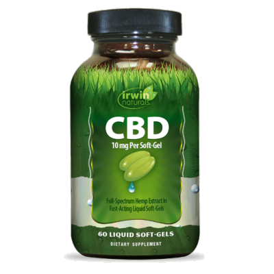 سافت ژل عصاره شاهدانه با طیف کامل CBD 10mg Irwin Naturals ایروین نچرالز (60 عددی)