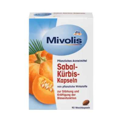 سافت ژل عصاره کدو تنبل سابال موولیس Mivolis Sabal Pumpkin (90 عددی)