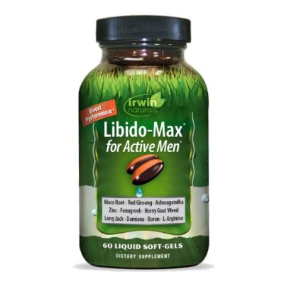 سافت ژل مولتی ویتامین آقایان Libido Max for Active Men Irwin Naturals ایروین نچرالز (75 عددی)