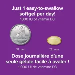 سافت ژل ویتامین Webber Naturals ‌D3 1000iu وبر نچرالز (500 عددی) - Image 10