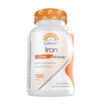 قرص آهن SUNGIFT Iron 25mg سان گیفت (100 عددی)