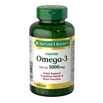 قرص امگا 3 Nature's Bounty Omega 3  1000mg نیچرز بونتی (100 عددی)