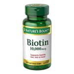 قرص بیوتین 10.000mcg نیچرز بونتی (120 عددی)