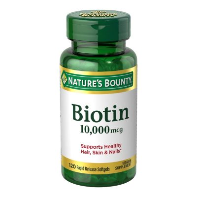 قرص بیوتین 10.000mcg نیچرز بونتی (120 عددی)