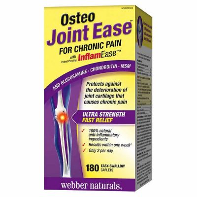 قرص تقویتی مفاصل گلوکوزامین Webber Naturals Osteo Joint Glucosamine Chondroitin MSM وبر نچرالز (180 عددی)