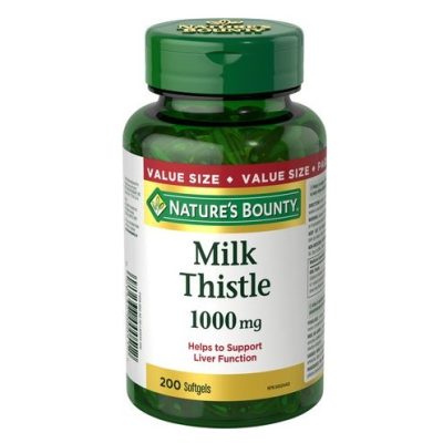 قرص خار مریم Milk Thistle 1000mg نیچرز بونتی (200 عددی)