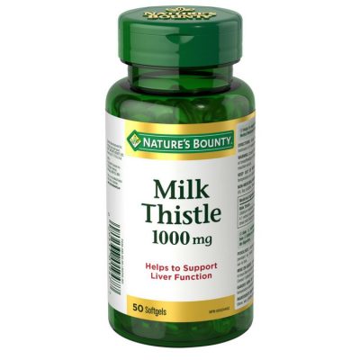 قرص خار مریم Milk Thistle 1000mg نیچرز بونتی (50 عددی)