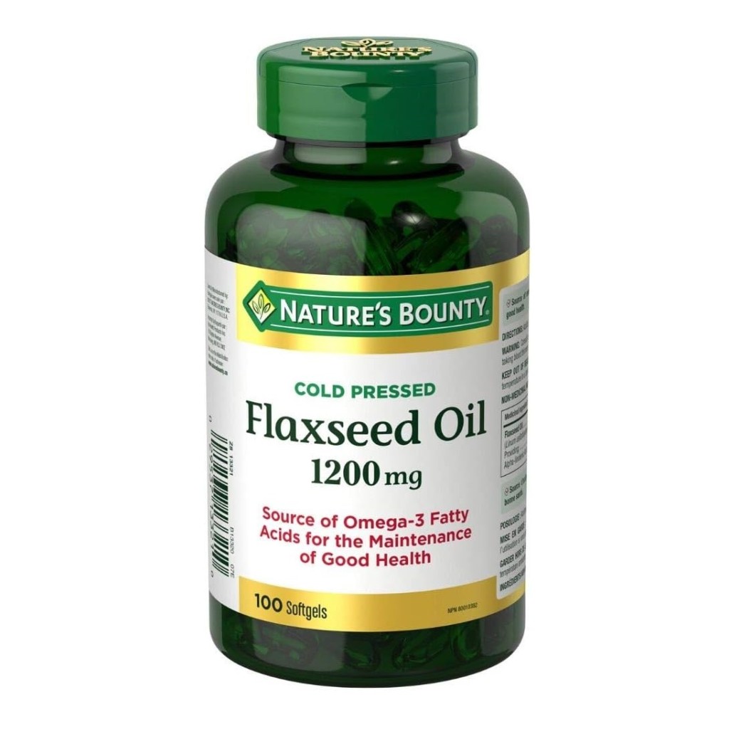 قرص روغن بذر کتان Flaxseed Oil 1200mg نیچرز بونتی (100 عددی)_682464e867f71.jpeg