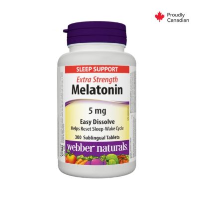 قرص ملاتونین Webber Naturals Melatonin 5mg وبر نچرالز (300 عددی)