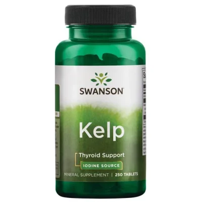 قرص منبع ید کلپ Swanson Kelp 225mcg سوانسون  (250 عددی)