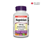 قرص منیزیم اکساید Webber Naturals Magnesium Oxide 500mg وبر نچرالز (60 عددی) - Image 10