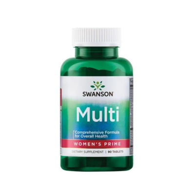 قرص مولتی ویتامین پرایم زنانه Swanson Multivitamin Prime For Women سوانسون ( 90 عددی)