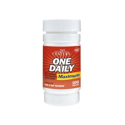 قرص مولتی ویتامین One Daily Maximum قرن 21 (100 عددی)