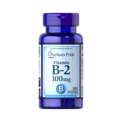 قرص ویتامین B2 100 mg پوریتان پراید (100 عددی)