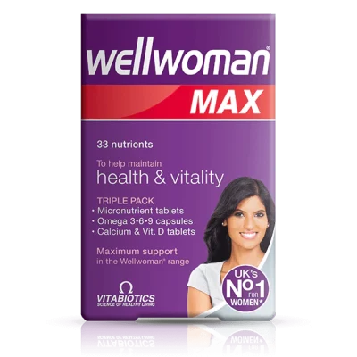 قرص ویتامین بانوان ولومن Wellwoman Max ویتابیوتیکس (84 عددی)