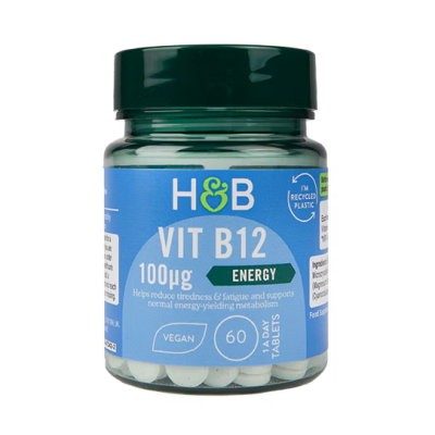 قرص ویتامین Holland & Barrett B12 100ug هالند اند بارت (60 عددی)