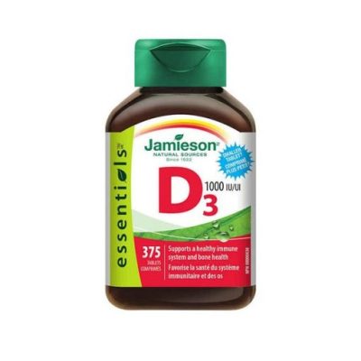 قرص ویتامین Jamieson D3 1000iu جیمیسون (375 عددی)