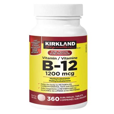 قرص ویتامین Kirkland B12 1200mcg کرکلند (360 عددی)