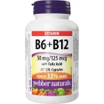 قرص Webber Naturals B6 . B12 وبر نچرالز (120 عددی) - Image 13