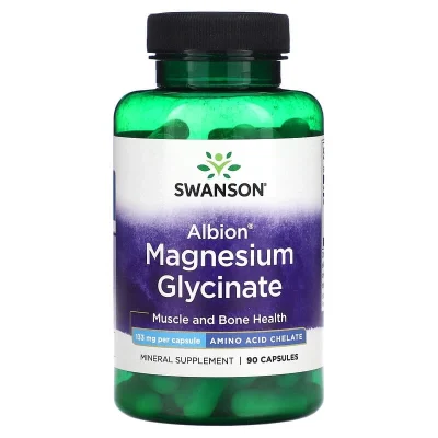 منیزیم گلیسینات ()Swanson Magnesium Glycinate 133mg سوانسون (90 عددی)