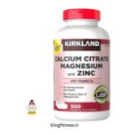کلسیم منیزیم، سیترات،زینک دی۳، کرکلند(۵۰۰عددی) (Calcium,magnesium,citrate,zinc and vitamin d3 Kirkland - Image 2