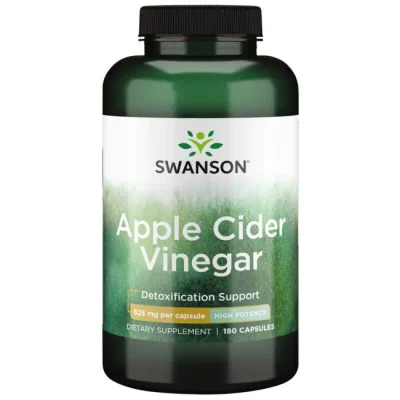 کپسول سرکه سیب Swanson Apple Cider Vinegar 625mg سوانسون (180 عددی)