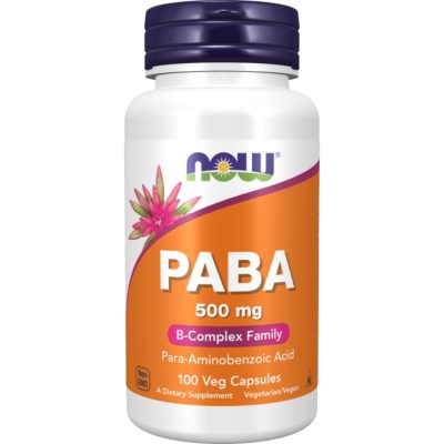 کپسول سلامت پوست NOW PABA 500mg (100 عددی)