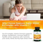 کپسول سوپر ب کمپلکس با ویتامین Swanson Super Stress B-Complex With Vitamin C سوانسون ( 100 عددی) - Image 8