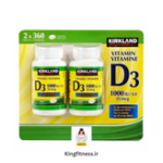 ویتامین دی ۳ کرکلند آمریکا  (۳۶۰)عددی یک بسته D3 kirkland - تصویر 2