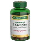 سافت ژل ب کمپلکس با ویتامین C نیچرز بونتی Nature Bounty B-Complex ( 100 عددی)