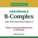 سافت ژل ب کمپلکس با ویتامین C نیچرز بونتی Nature Bounty B-Complex ( 100 عددی) - Image 11