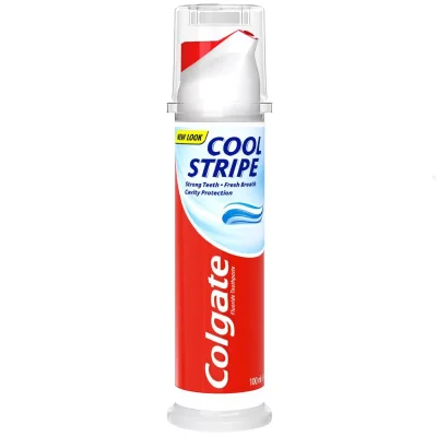خمیردندان کولگیت پمپی ضدپوسیدگی و خوشبوکننده cool strong