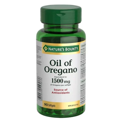 روغن اورگانو 1500mg نیچرز بونتی ضد قارچ ضد عفونت Oil of Oregano