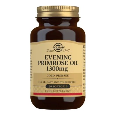 روغن گل مغربی سولگار 1300میلی گرم 30عدد Evening Primrose Oil