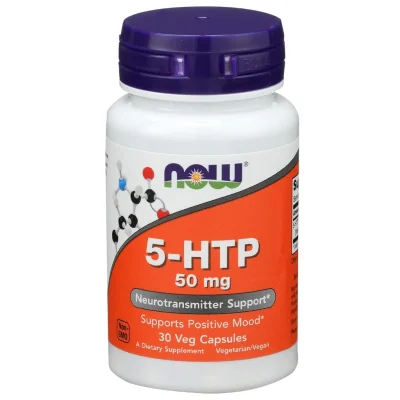 مکمل ضد افسردگی 5-HTP برند NOW دوز 50mg