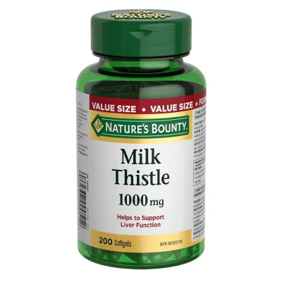 میلک تیستل نیچرز بونتی 1000mg درمان کبد چرب و هپاتیت Milk Thistle