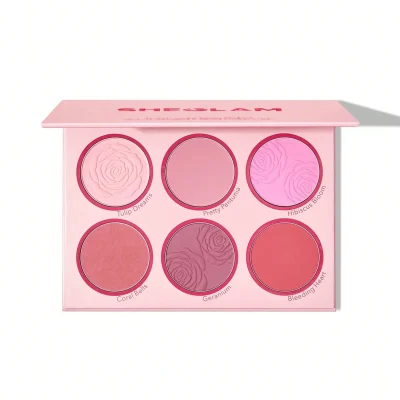 پالت رژگونه 6 رنگ شیگلم floral flush blush رنگ Blushing Bouquet