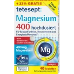 قرص منیزیم اکساید تتسپت tetesept آلمان دوز400 40عددی کاهش خستگی و عملکرد سیستم عصبی