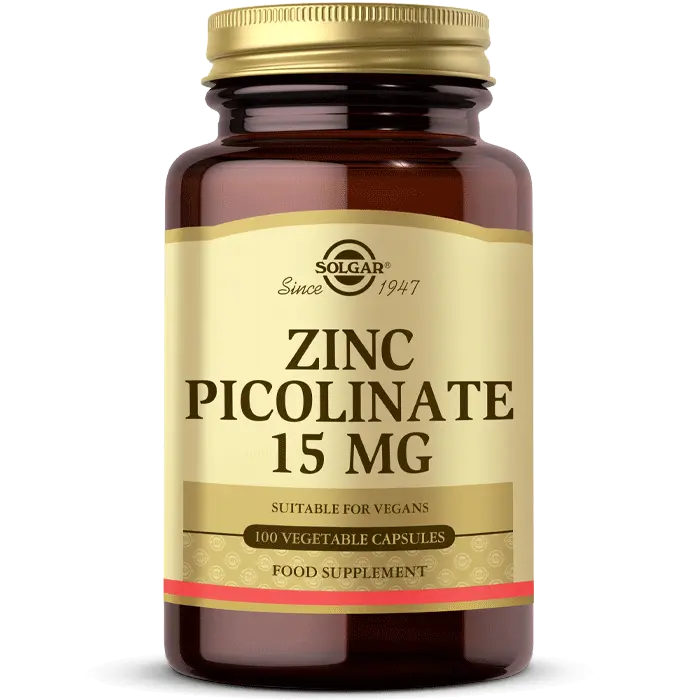 مکمل زینک 15mg سولگار 100عدد SOLGAR Zinc Picolinate 15mg_68ee2a5236731.webp مکمل زینک 15mg سولگار 100عدد SOLGAR Zinc Picolinate 15mg - Image 1
