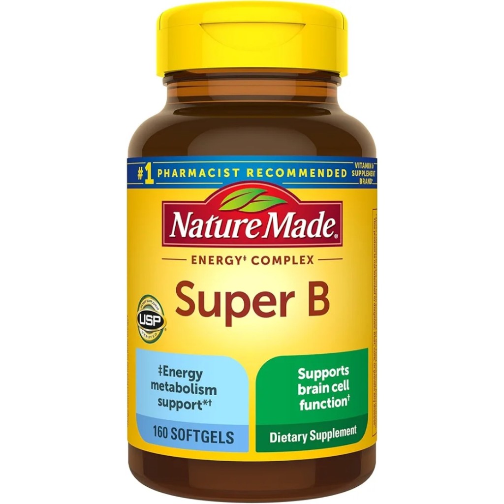 سافت ژل ب کمپلکس NatureMade Super B-Complex نیچرمید (160 عددی)_6929bd99037f3.jpeg سافت ژل ب کمپلکس NatureMade Super B-Complex نیچرمید (160 عددی) - Image 1