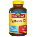 سافت ژل سلامت بدن روغن بذر کتان Flaxseed Oil 1400mg نیچرمید (300 عددی)