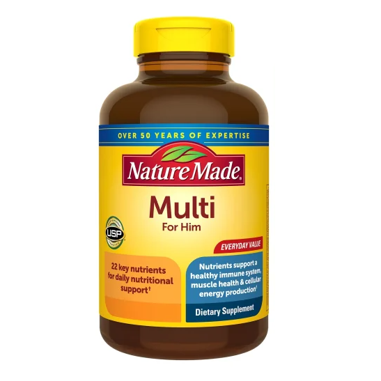 قرص مولتی ویتامین آقایان Nature Made MultiVitamin For Him نیچرمید (90 عددی)_6929bdf0e38cc.png قرص مولتی ویتامین آقایان Nature Made MultiVitamin For Him نیچرمید (90 عددی) - Image 1